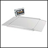 SENSORIKA 35055 Ultra Low Profile Platform Floor Scale with Fordable Ramps, Stainless Steel